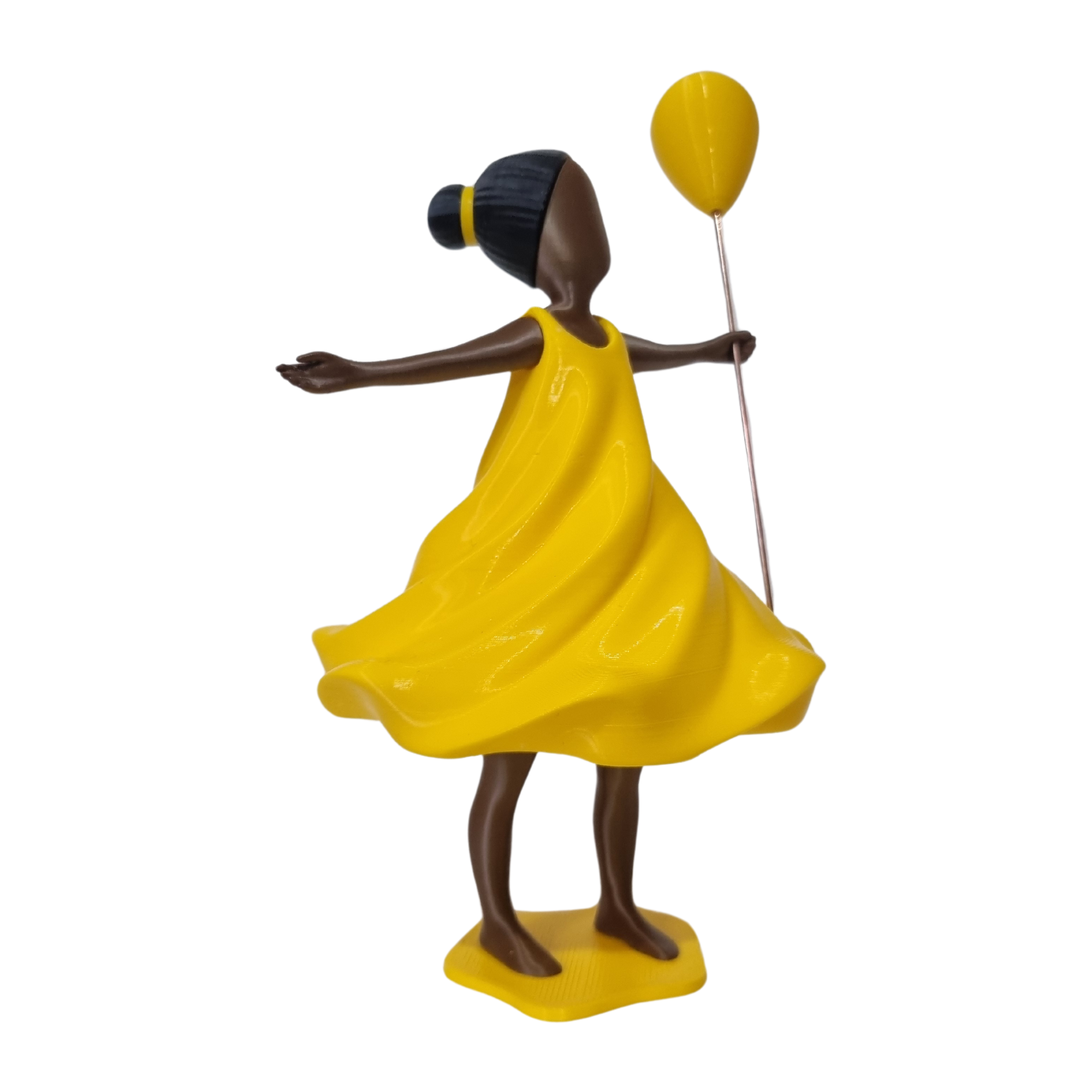 Escultura A Menina e o Balão | Charme e elegância 3D - Impressão 3D de Alta Qualidade | Vieco 3D Store